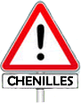 La chenille processionnaire est urticante Attention les chenilles processionnaires du pin et du chene sont urticante